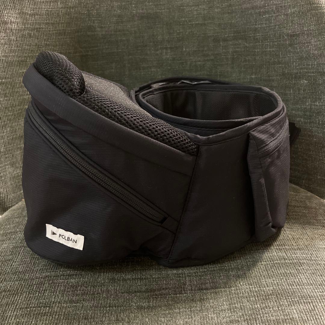 【ポルバン/POLBAN】アドバンス ヒップシート 抱っこ紐 ブラック 黒 楽天市場】【正規店3年保証】【レビュー特典付き】 ポルバン