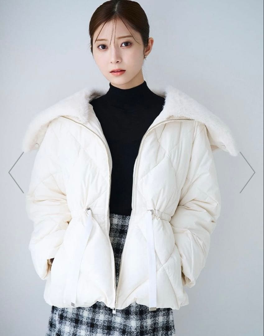 セルフォード ファー襟付きキルティングショートコート 38 - メルカリ