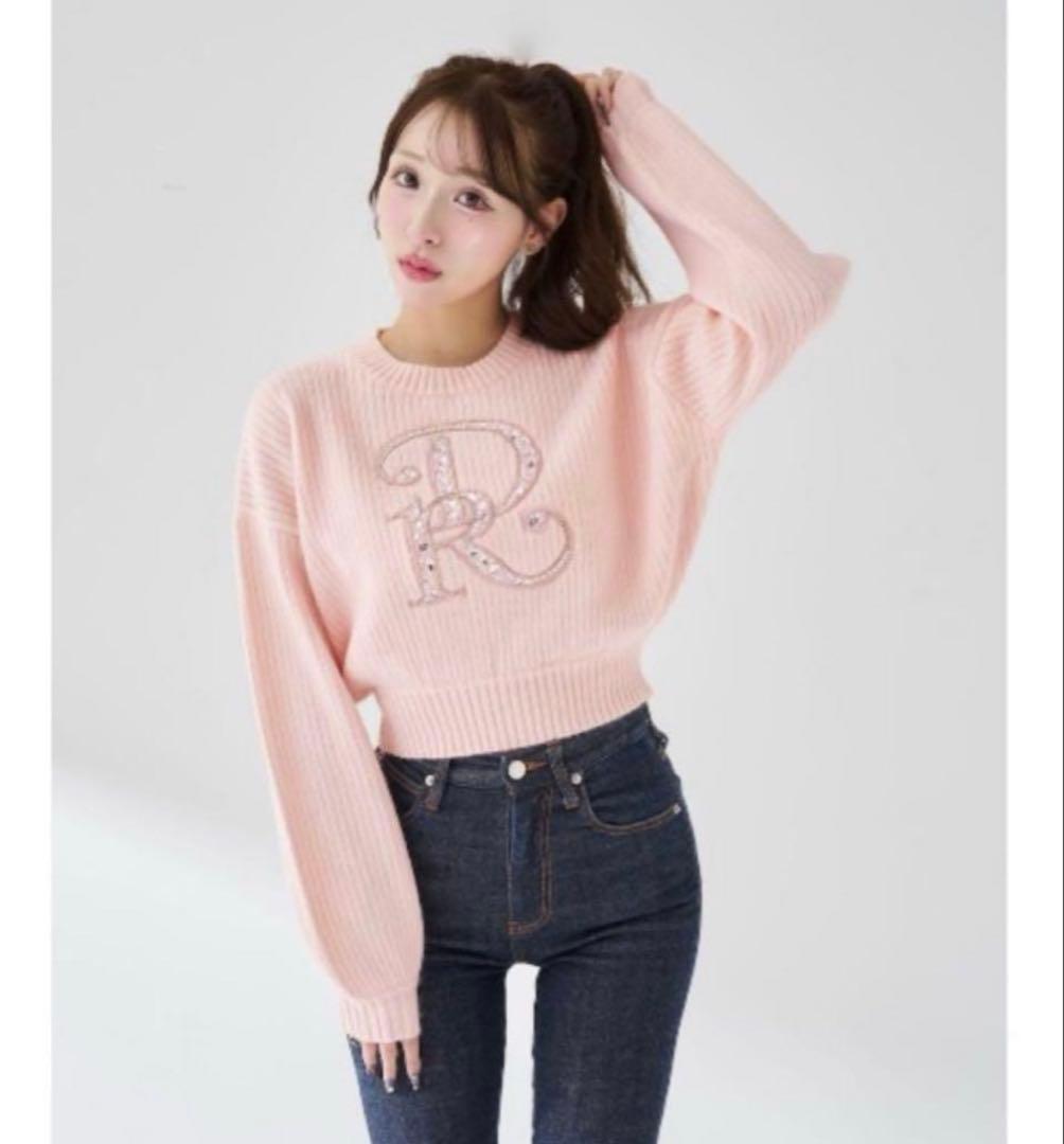 ダーリッチ darich DRビジューボリュームリブニットトップス DRビジューボリュームリブニットトップス – Darich (ダーリッチ)