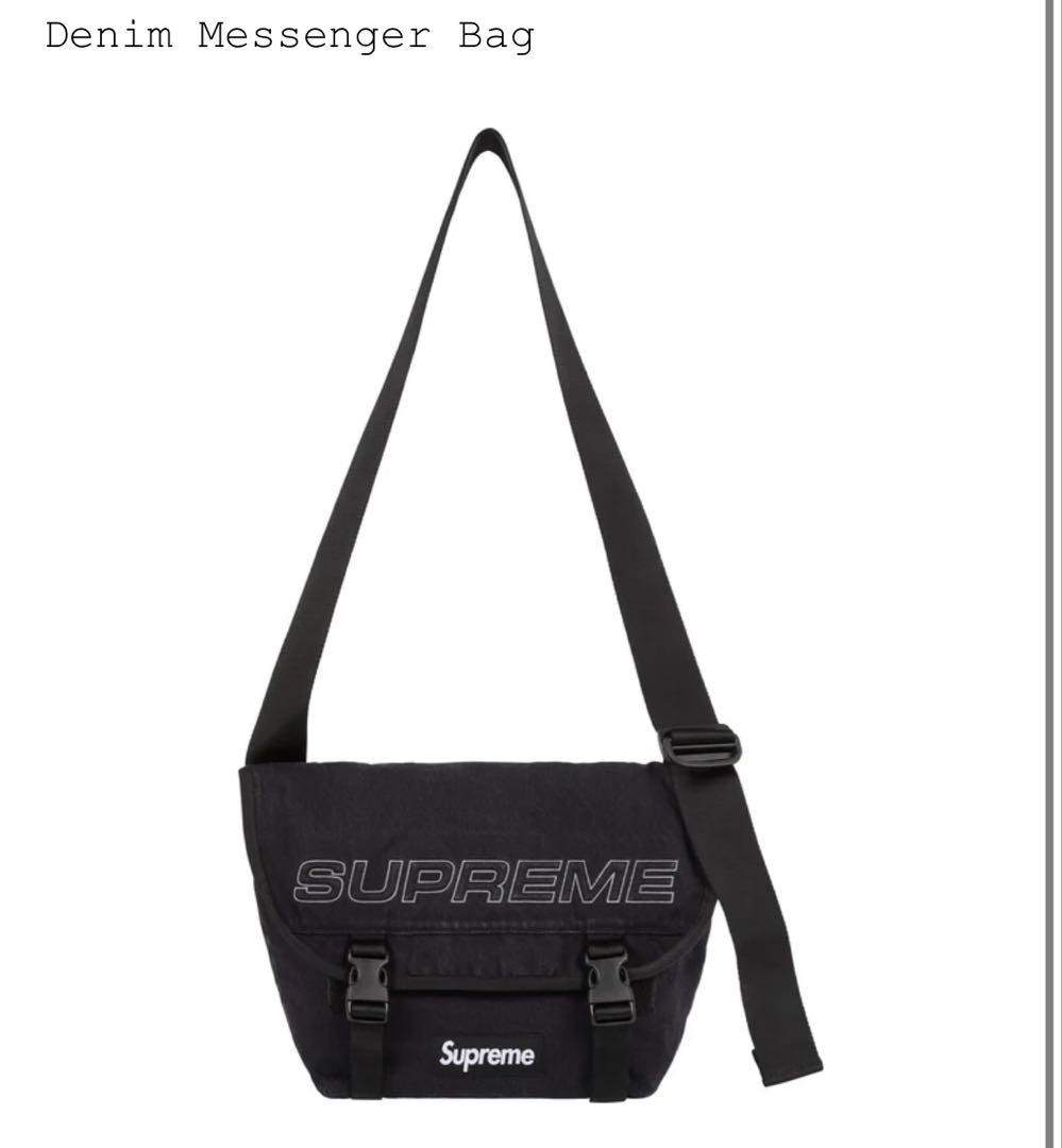 バッグ Supreme Denim Messenger Bag \"Black\" デニムなのに快適！名作リーバイス 