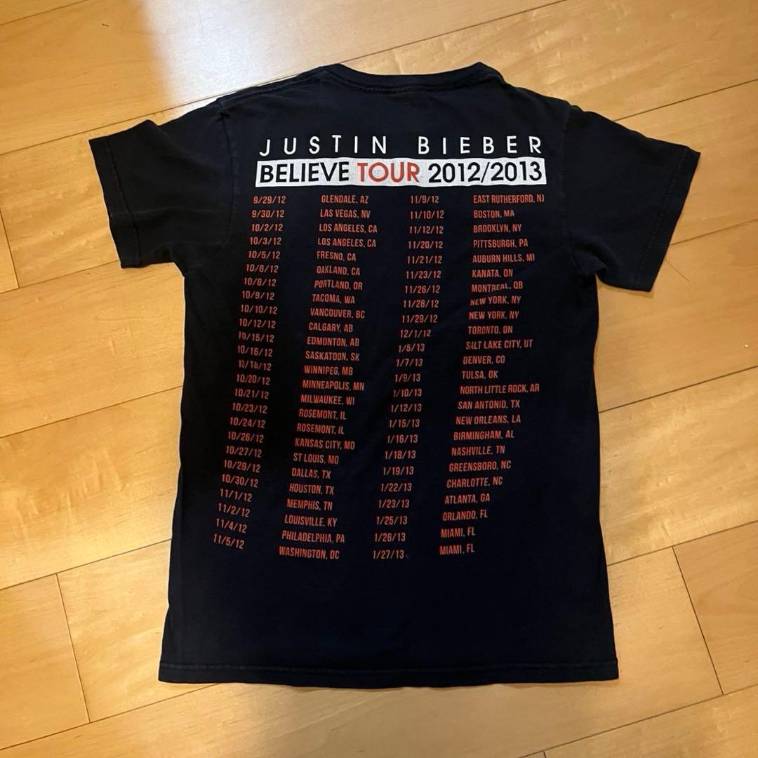 本人着用 JUSTIN BIEBER TOUR 2012/2013年 Tシャツ - メルカリ