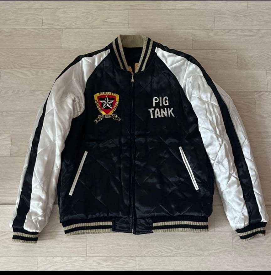 美品・L ステュディオダルチザン ALABUTA スカジャン リバーシブル