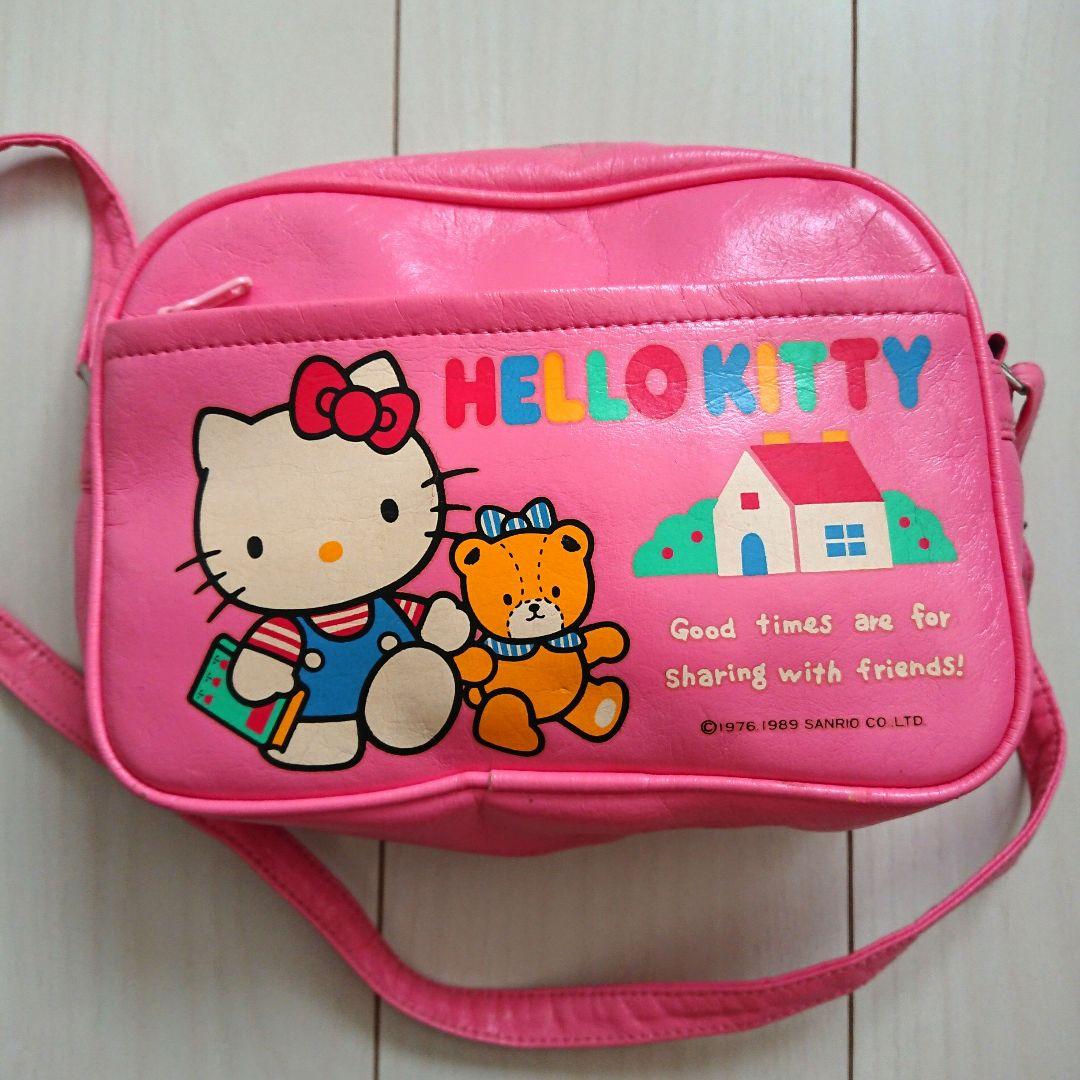 通園バッグ 通園かばん 幼稚園 ハローキティ ピンク 昭和 レトロ