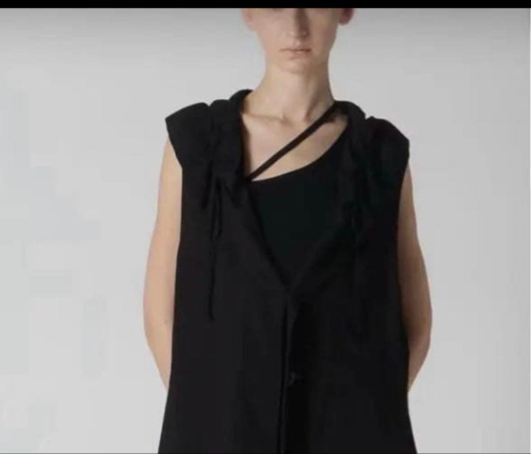 ヨージヤマモトノースリーブギャザーワンピース今期品美品サイズＳ TOKYO BASIC ノースリーブワンピース ロング 夏 ウエストギャザー