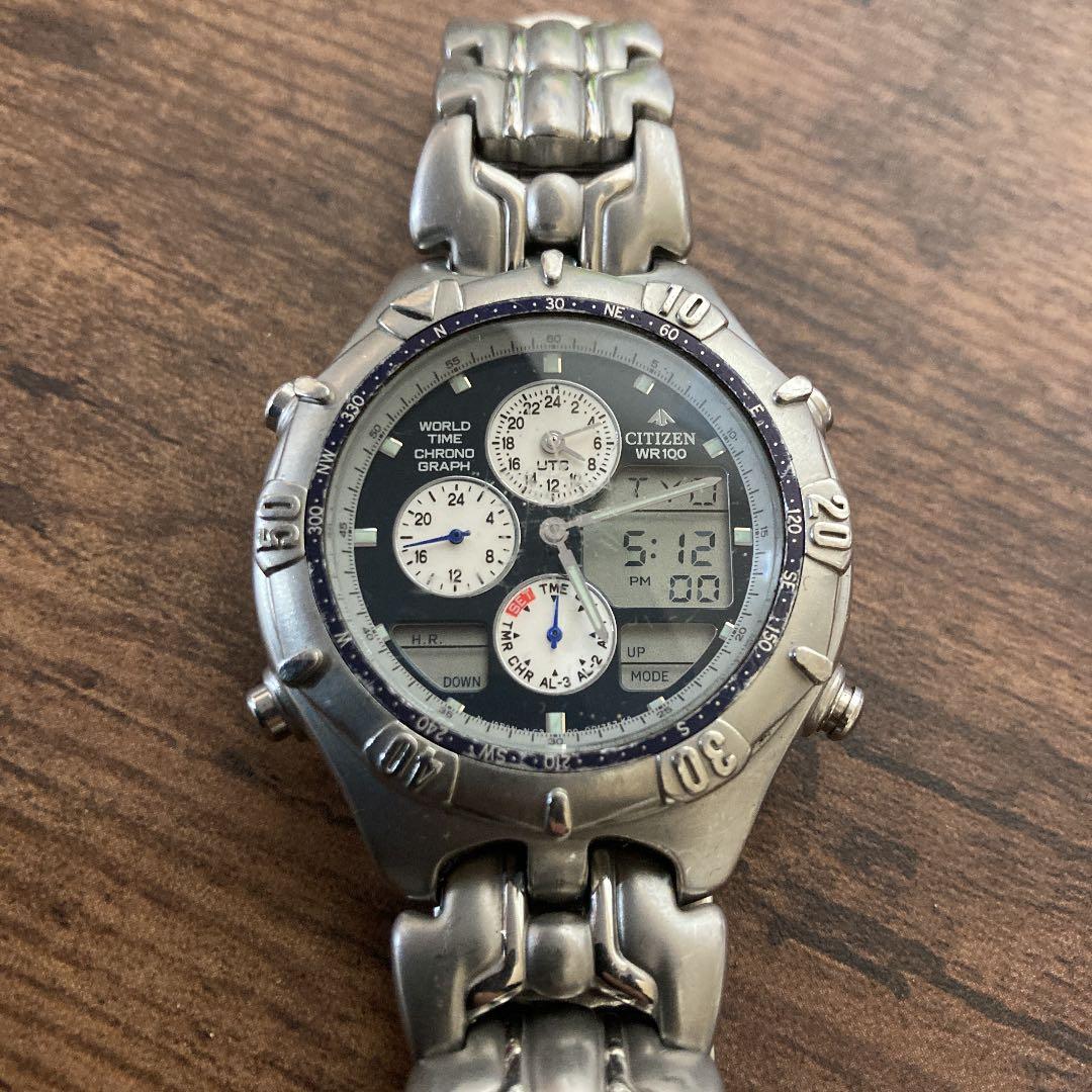 シチズン CITIZEN PRO MASTER WORLD TIME - メルカリ