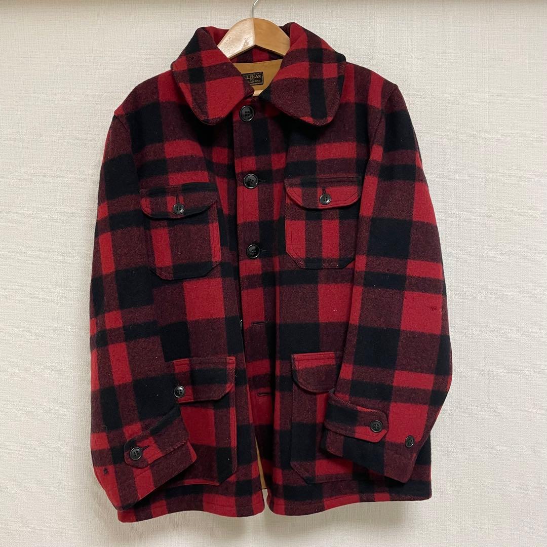 希少 30’s L.L.Bean ハンティングコート　バッファローチェック筆記体