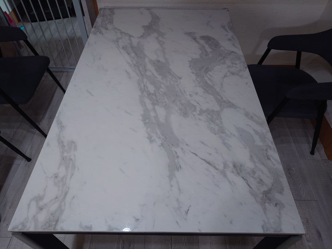 セラミックダイニングテーブル(セーラル150 CHN WH) ニトリ 分解発送