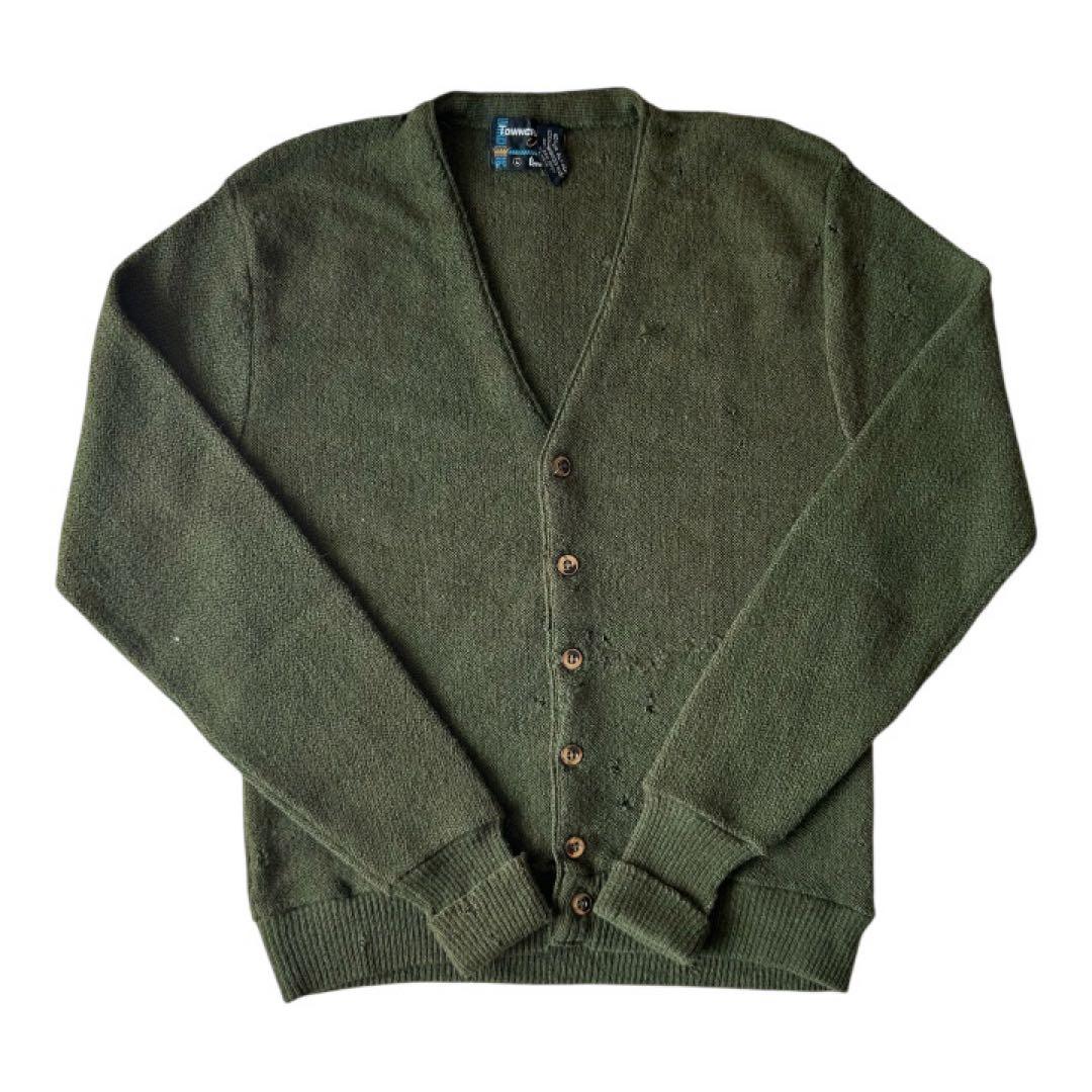 60-70s TOWN CRAFT ALPACA WOOL cardigan - メルカリ
