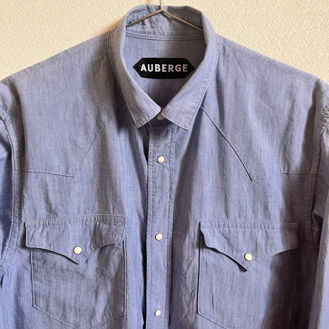 AUBERGE / SERGE ROSE シャンブレー ウエスタンシャツ 38 - メルカリ