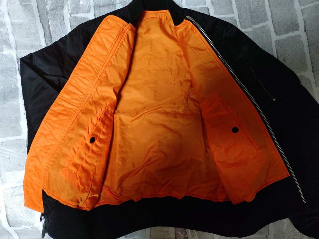 キヨナガ＆コー】【Mサイズ】【アルファ】【MA-1】【ブラック【コラボ