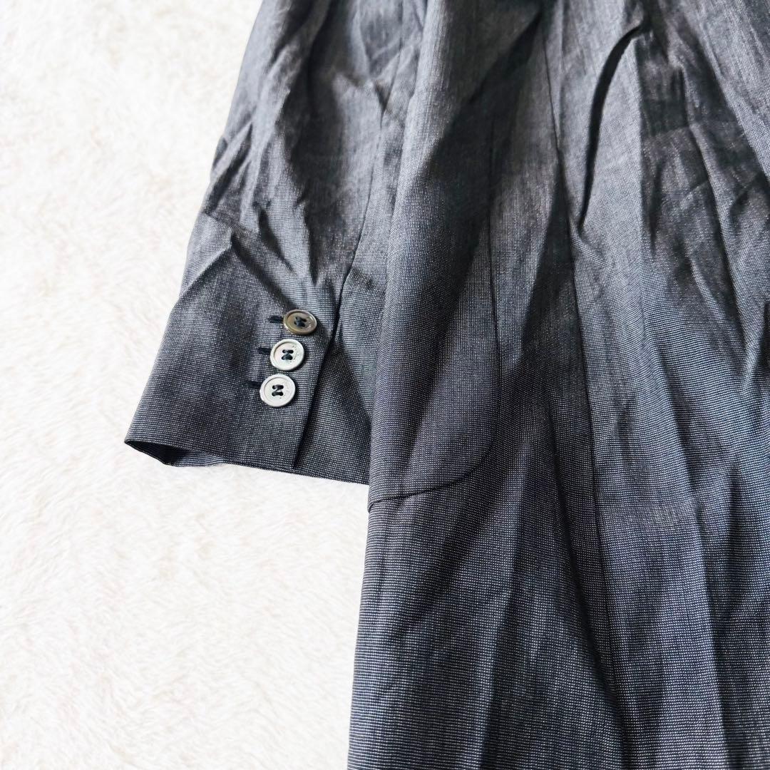 美品】 マックスマーラ チェスターコート 38 ウール グレー ロング 銀