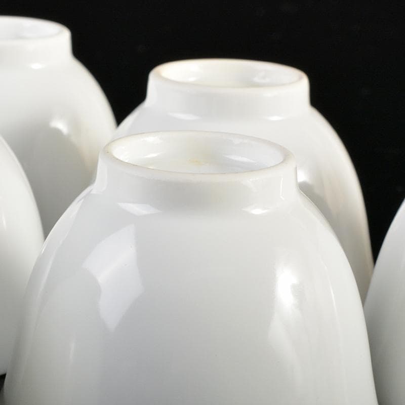 tata様専用 高麗庵 清六窯中村清六作 白磁煎茶碗 六客 共箱 M R6703