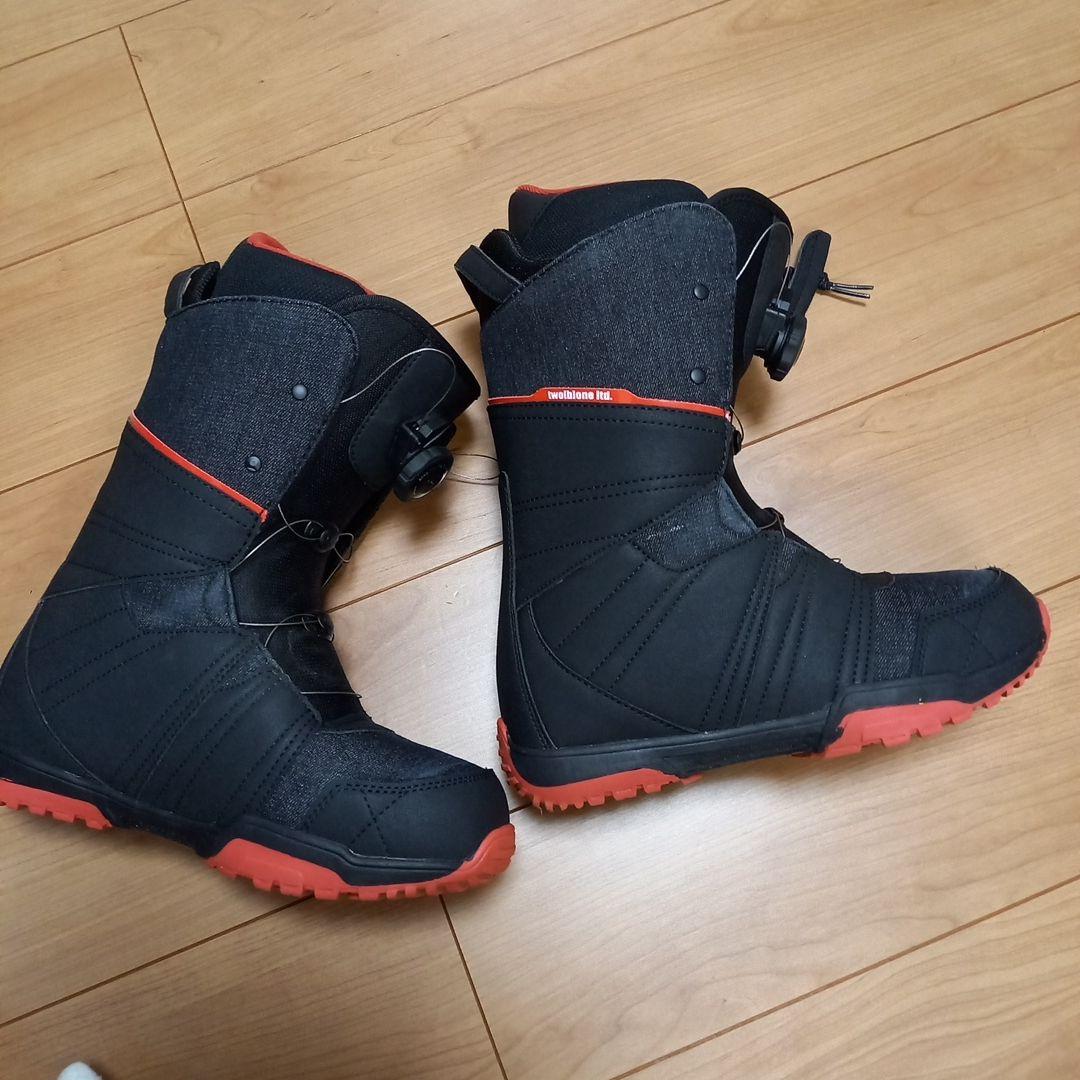 スノーボードブーツ BOAシステム 26.0cm ブラック/レッド