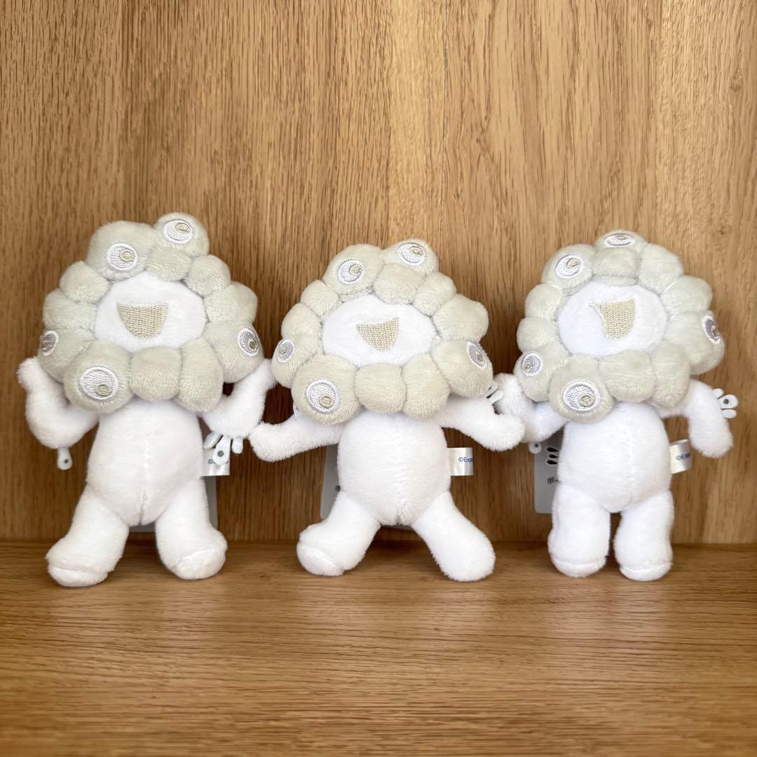 白ミャクミャク ボールチェーンマスコット ABCセット 大阪関西万博