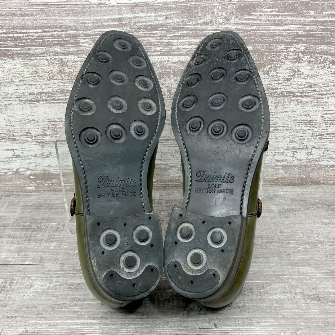 624【希少/美品】REGAL 革靴 ダブルモンク ビジネス オリーブ 25.5