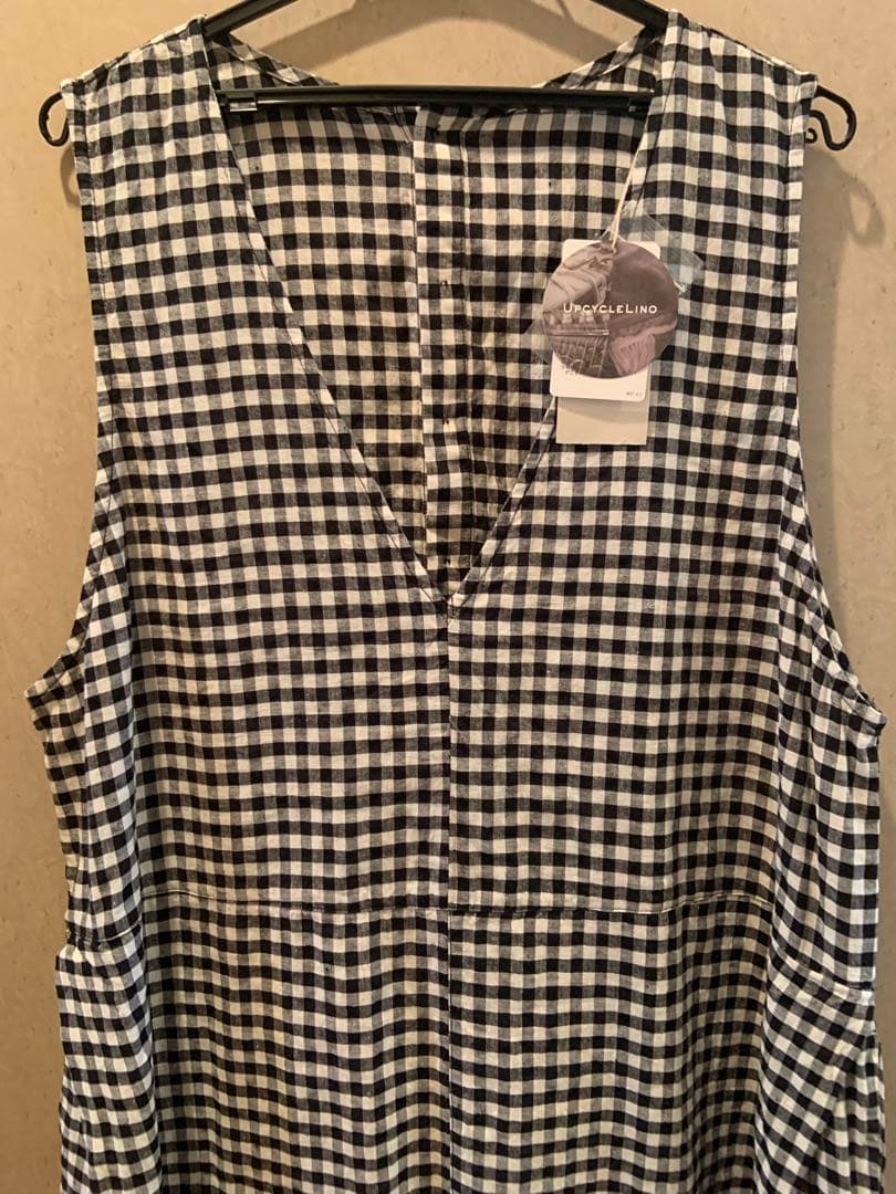 新品未使用 2024 ネストローブnest robeギンガムチェックサロペット