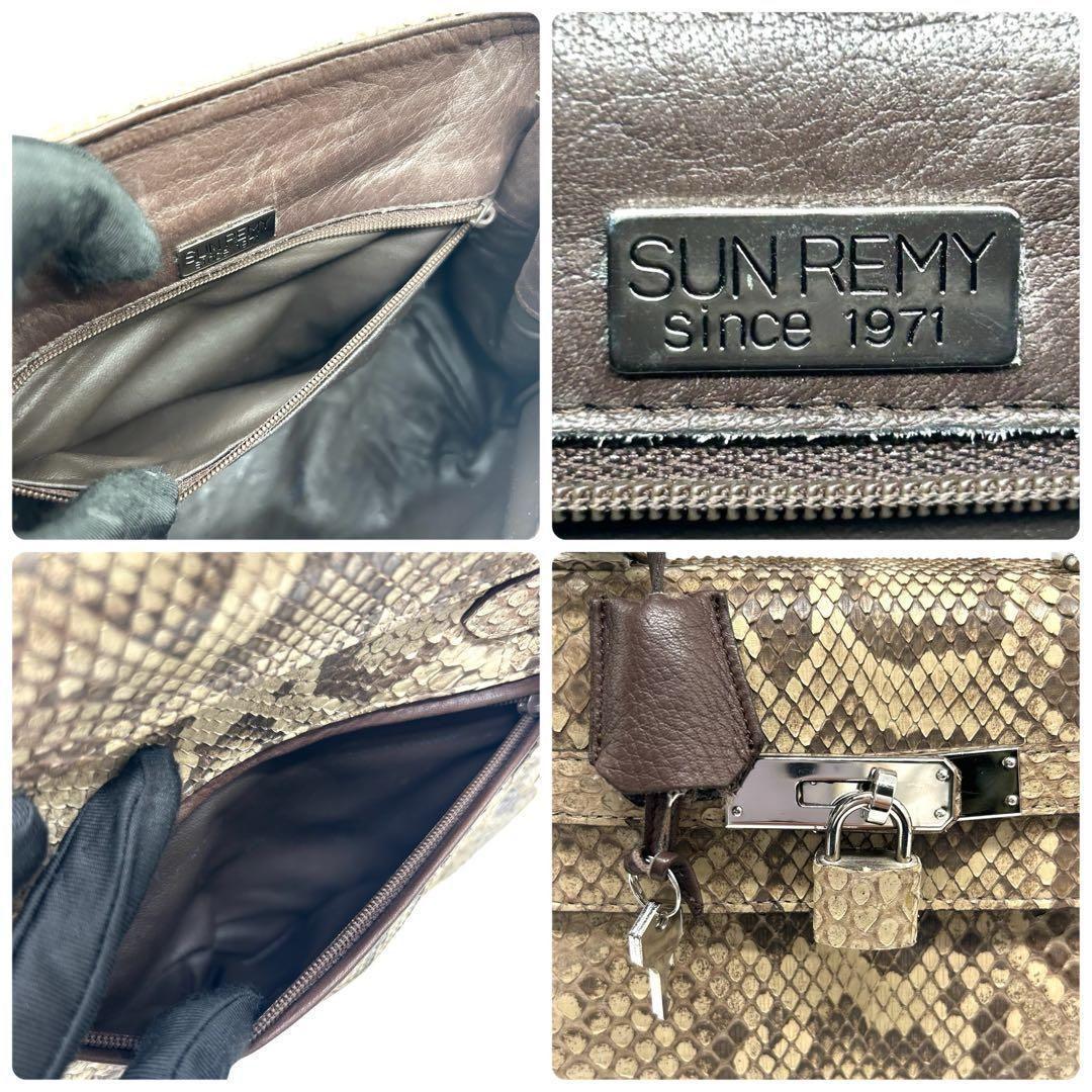 SUN REMY ダイヤモンドパイソン ハンドバッグ 2way 南京錠 2230 - メルカリ
