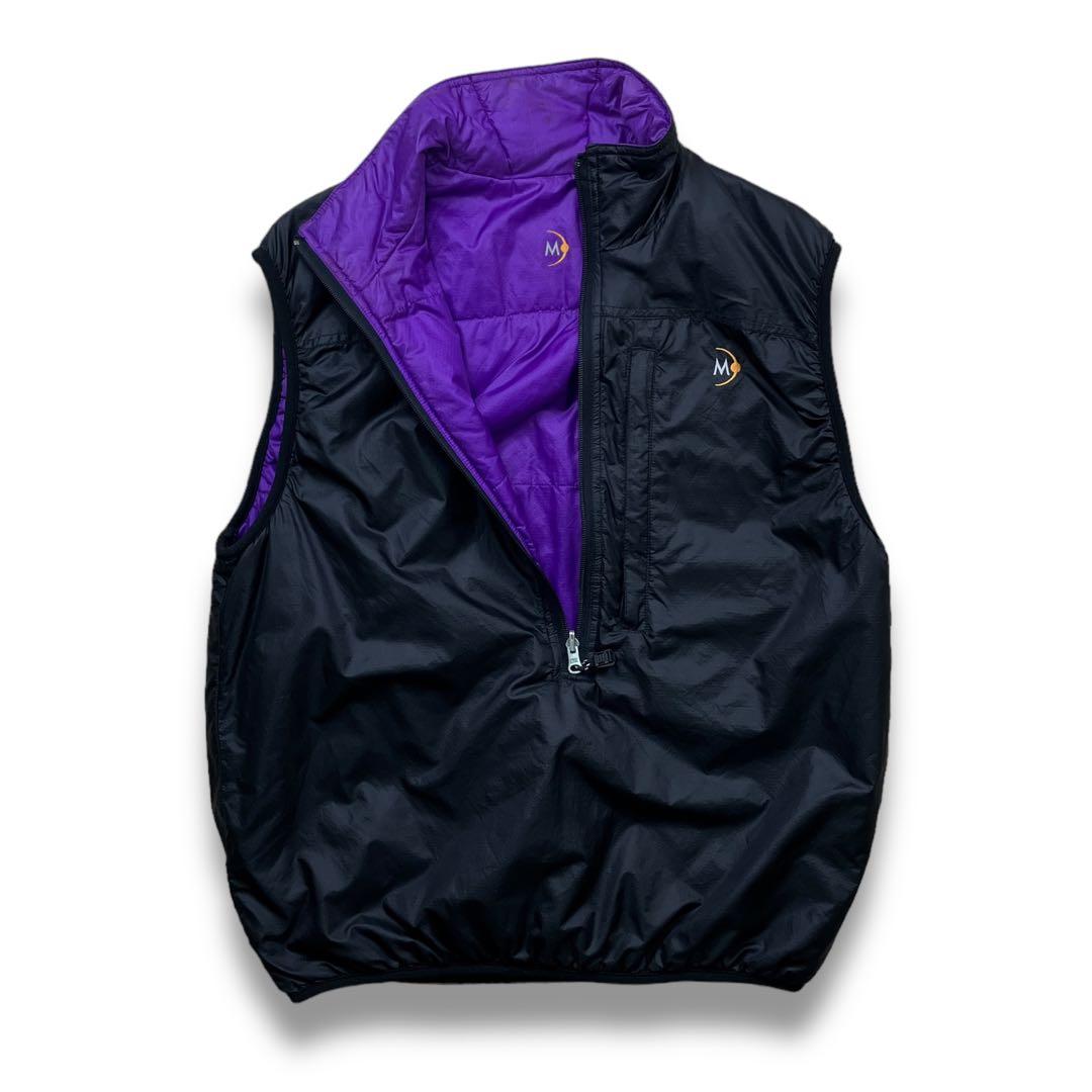 90s MOONSTONE パッカブルリバーシブル中綿ベスト ハーフジップ ギア
