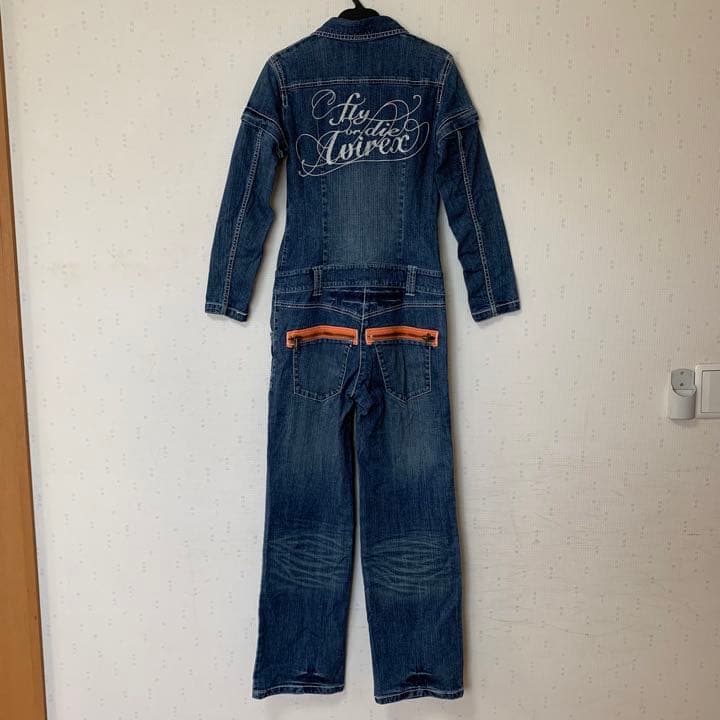 AVIREX デニム オールインワン つなぎ (S) アヴィレックス 2way - メルカリ