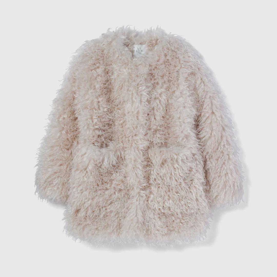 Sea Room lynn / Cloud fur ノーカラーコート - メルカリ