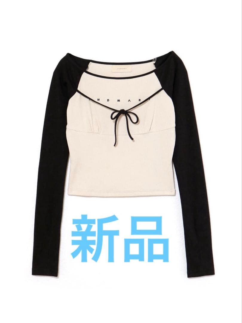 新品andmaryアンドマリーAlma ribbon tops ブラック andmary Alma ribbon tops アンドマリー｜Yahoo!フリマ（旧PayPayフリマ）