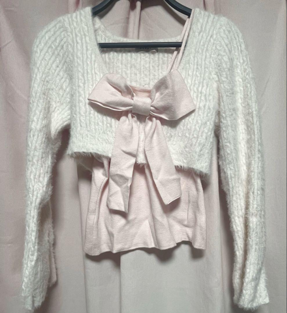 bubbles リボンニットアンサンブル - メルカリ