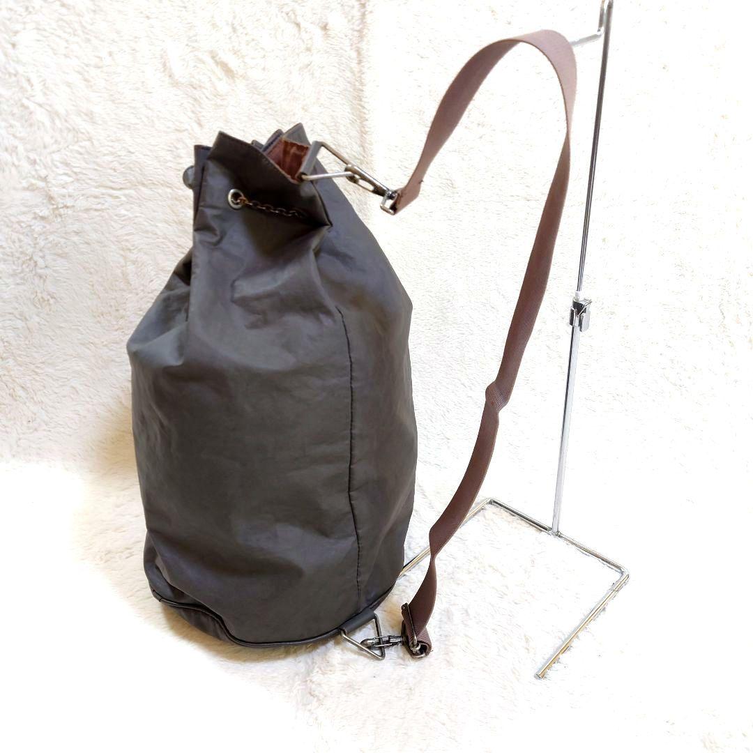 美品】 名作 ジャンポールゴルチエ 巾着型 ボクサーバッグ グレー