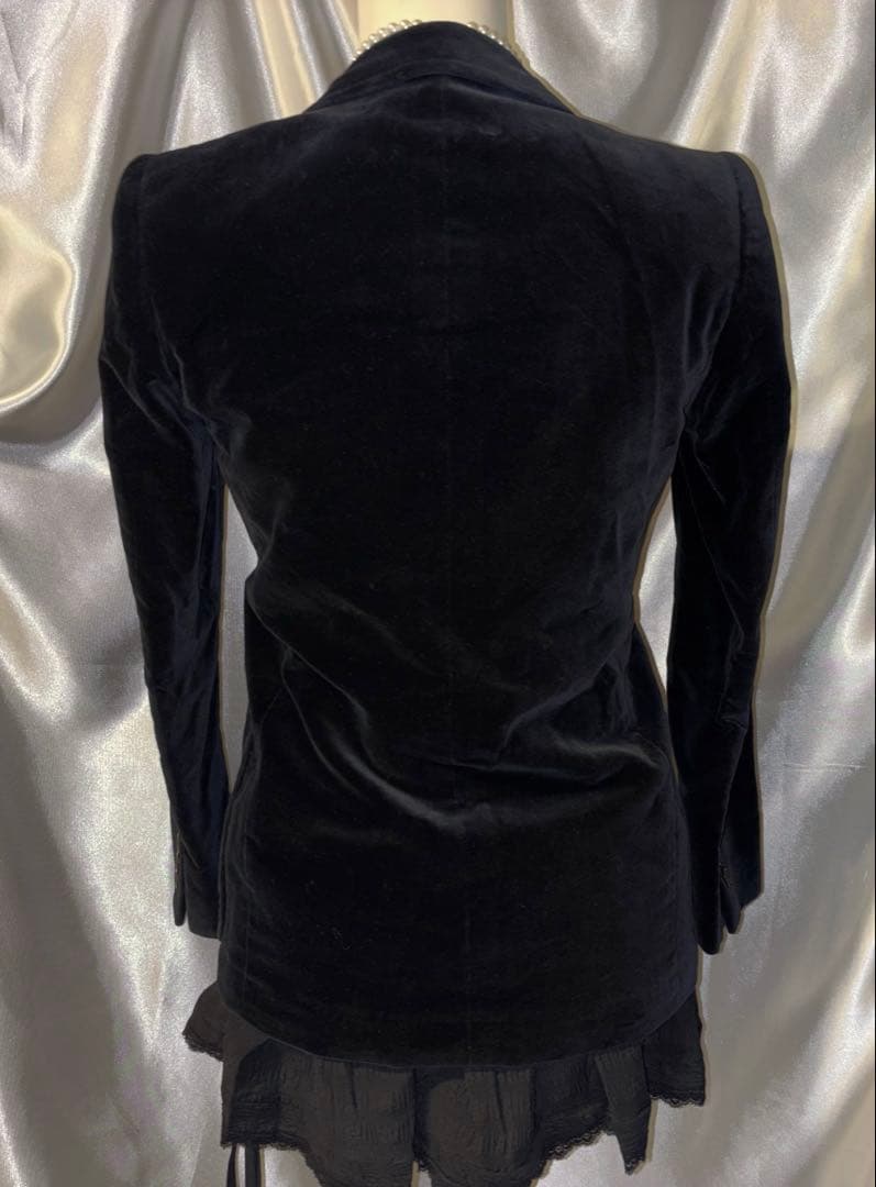 ダークコア gothic y2k ゴスロリ ベロアジャケット グランジ - メルカリ