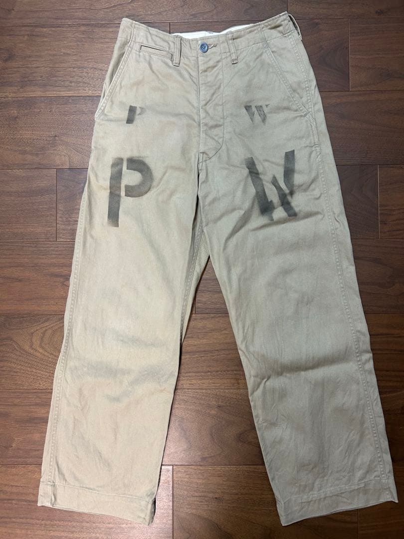 40s US.ARMY チノパン アーミーチノ PW プリズナー メタルボタン 40s US.ARMY チノパン アーミーチノ PW プリズナー メタルボタン