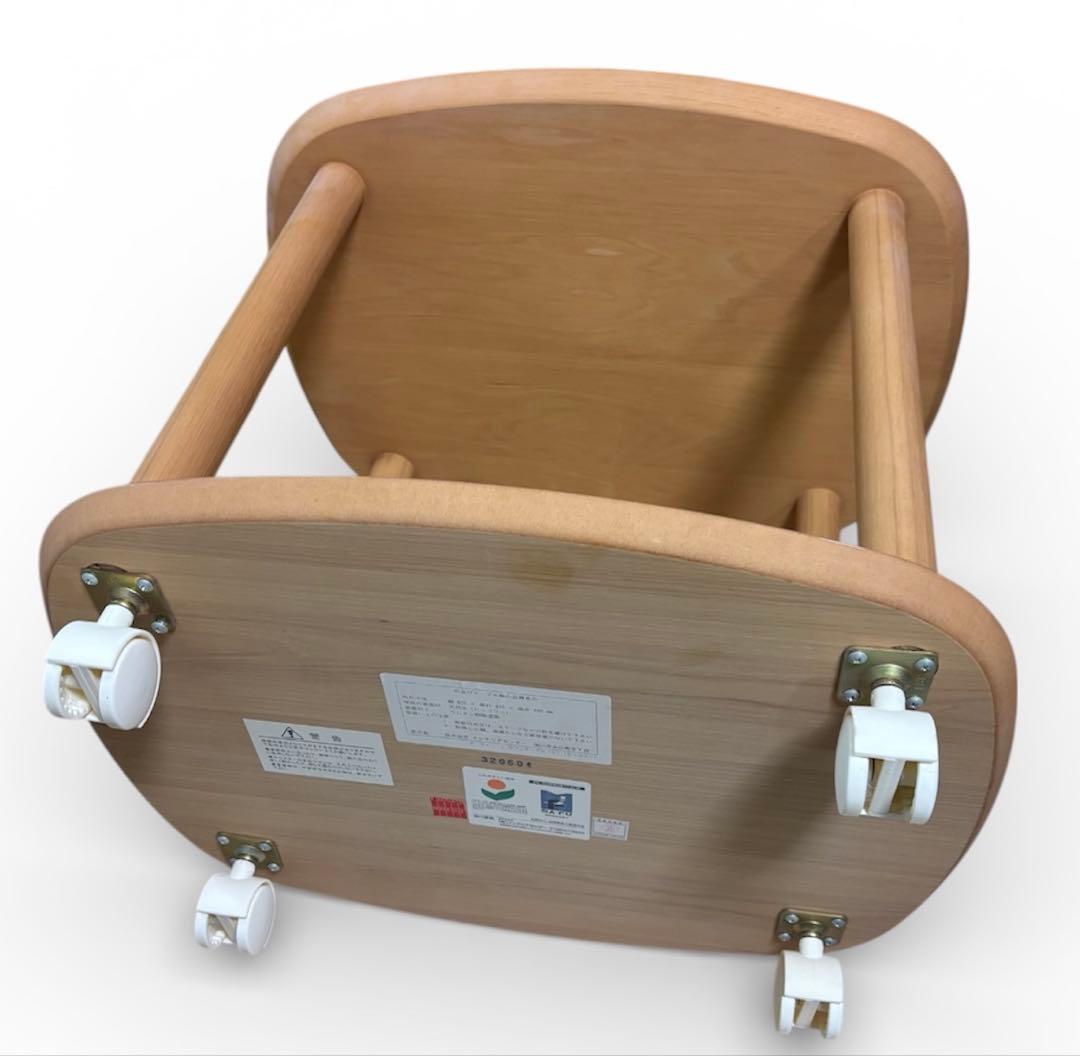 カンディハウス センターテーブル ヒッコリー材 キャスター付き 旭川