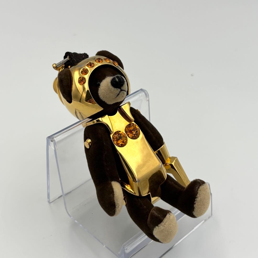 プラダ くまチャーム ゴールド クリスタル テディベアー ロボット 美品