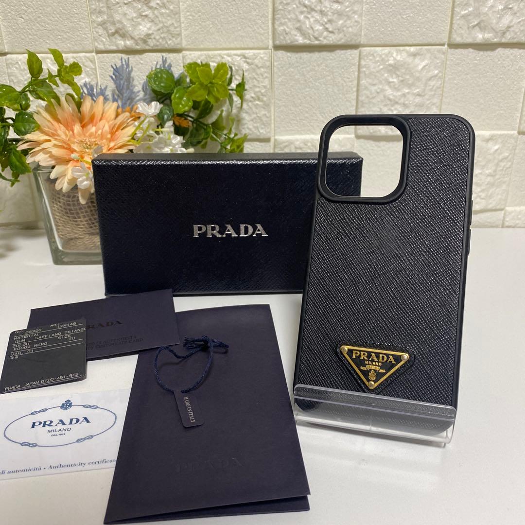 楽天市場】PRADA 良品 PRADA iPhone13pro 黒 トライアングル ケース