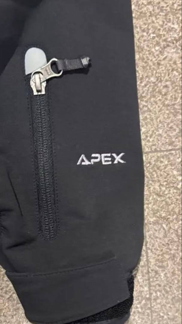 希少】ノースフェイス APEX ソフトシェルジャケット リフレクター 黒 S