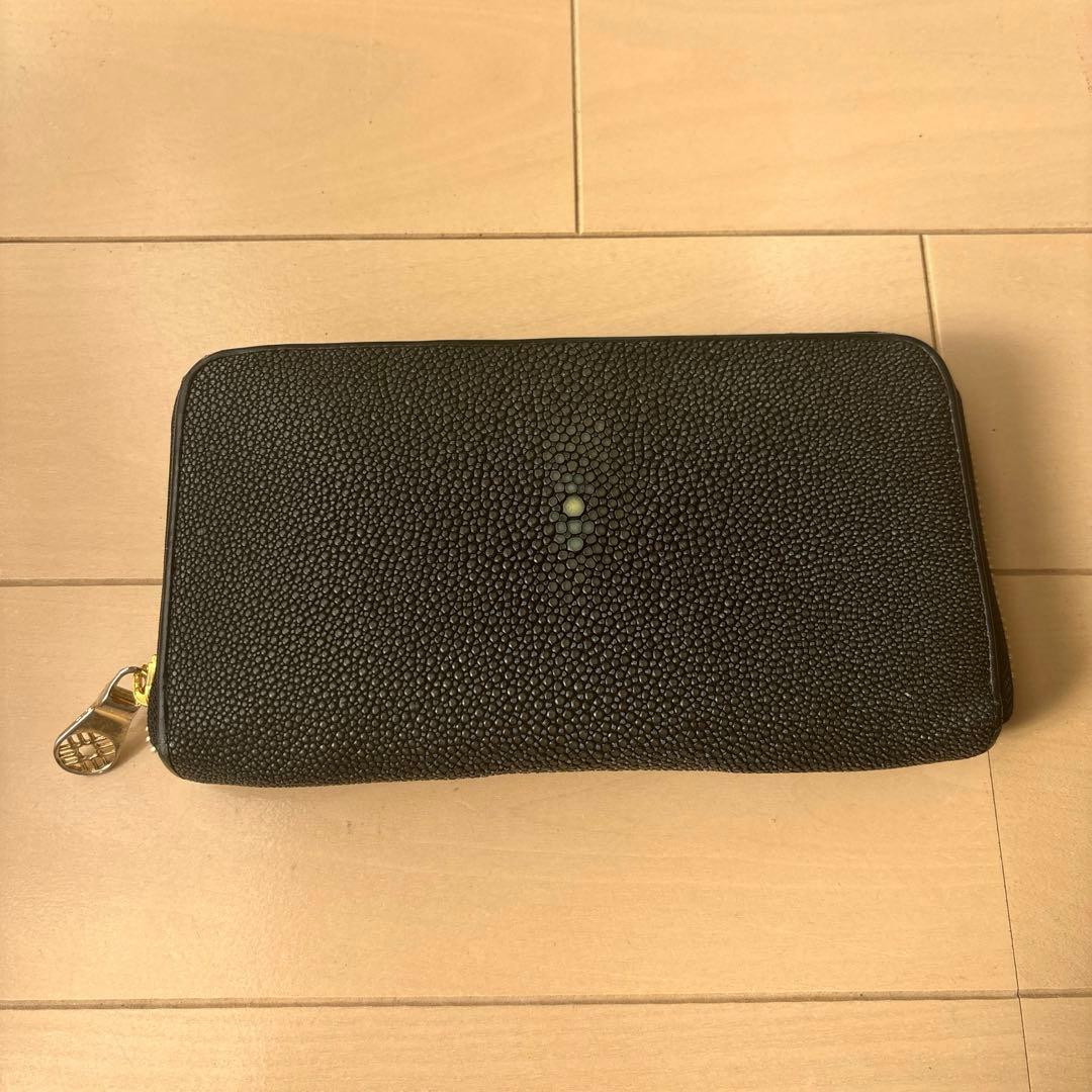 【Muta/美品】エイ革 長財布 黒 楽天市場】muta ムータ ガルーシャ ラウンドファスナー 長財布 エイ皮