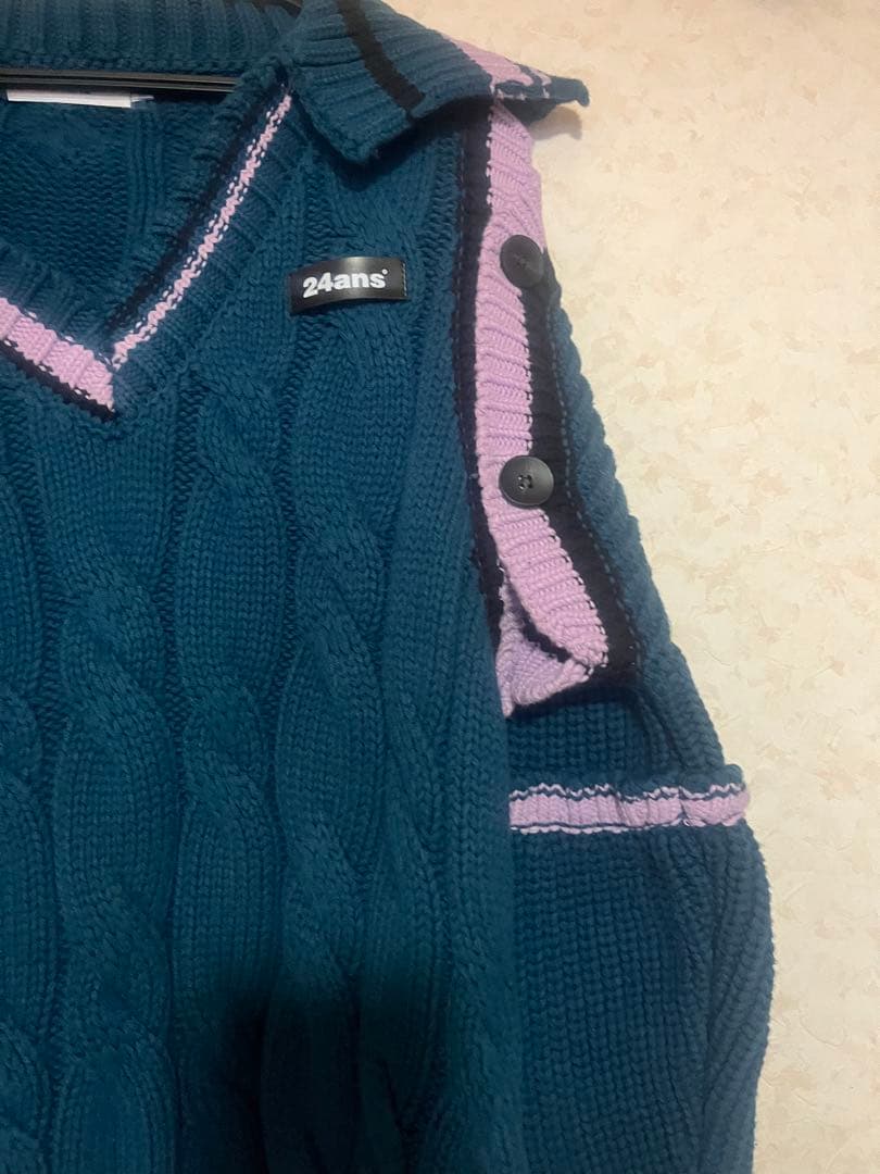 24ans 厚手 ケーブルニットワンピース イヨンジ着用 - メルカリ