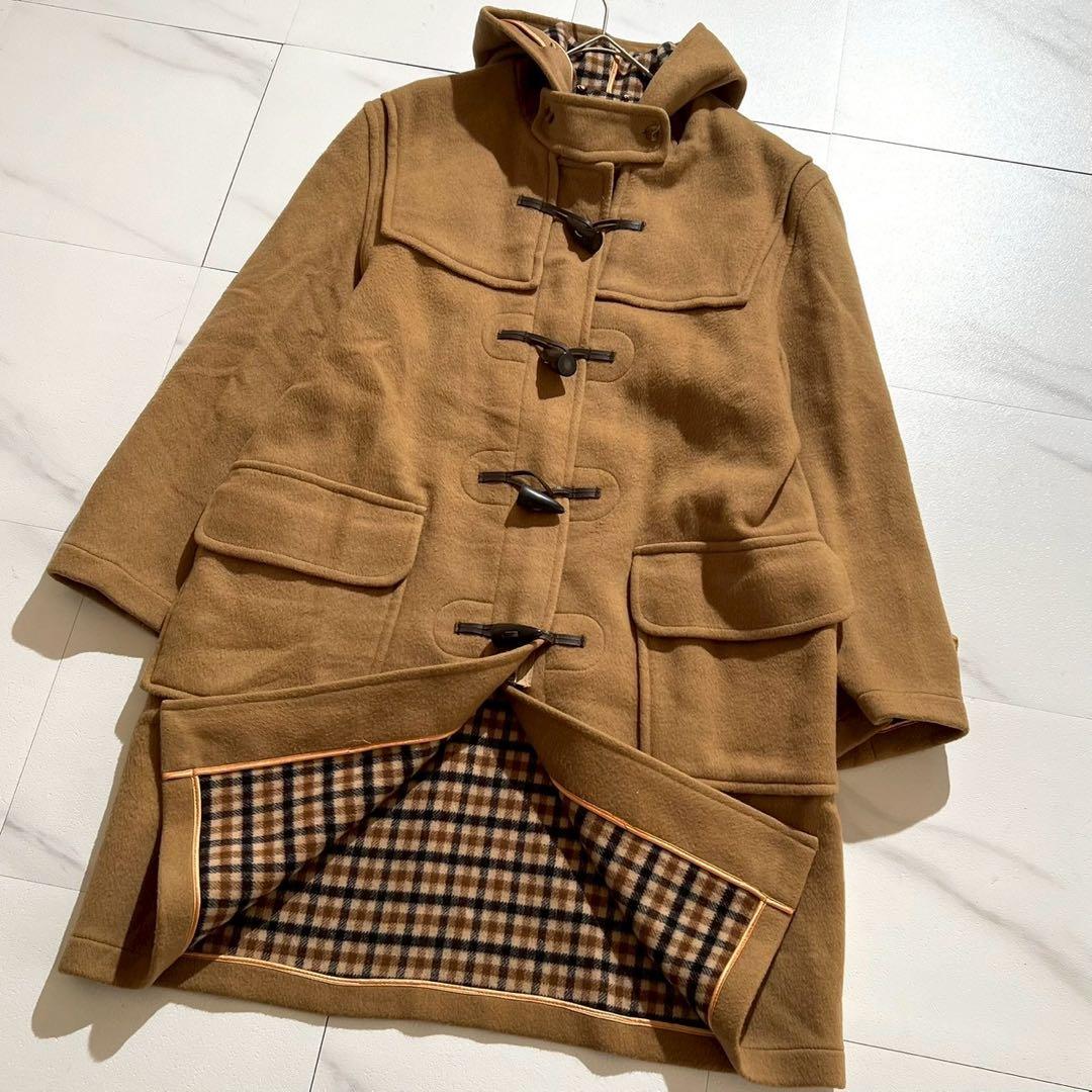 アクアスキュータム ロンドン チェック イギリス製 ダッフルコート L