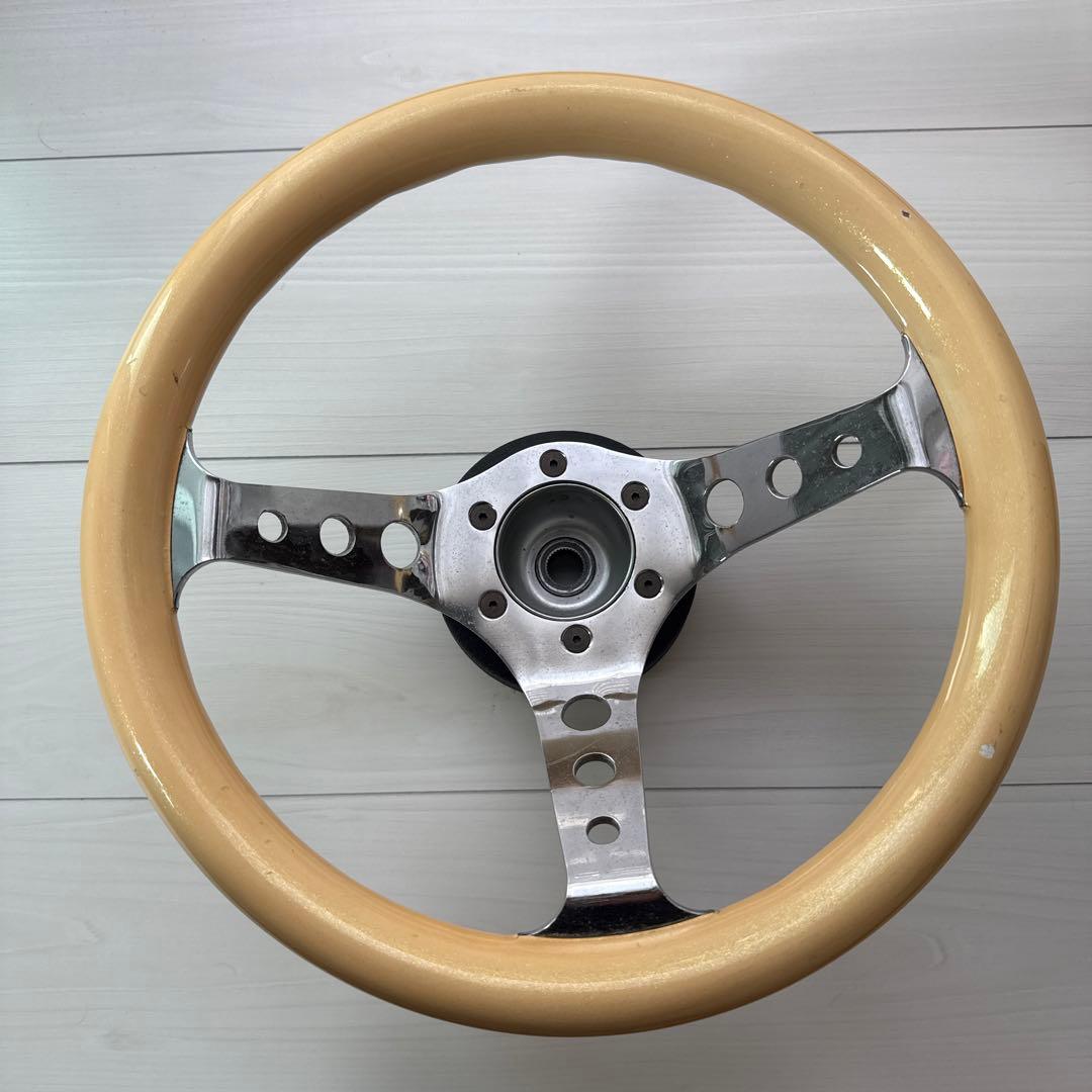 3スポーク ステアリング ハンドル 本体 ムーンアイズ チェーン 3 スポーク 11