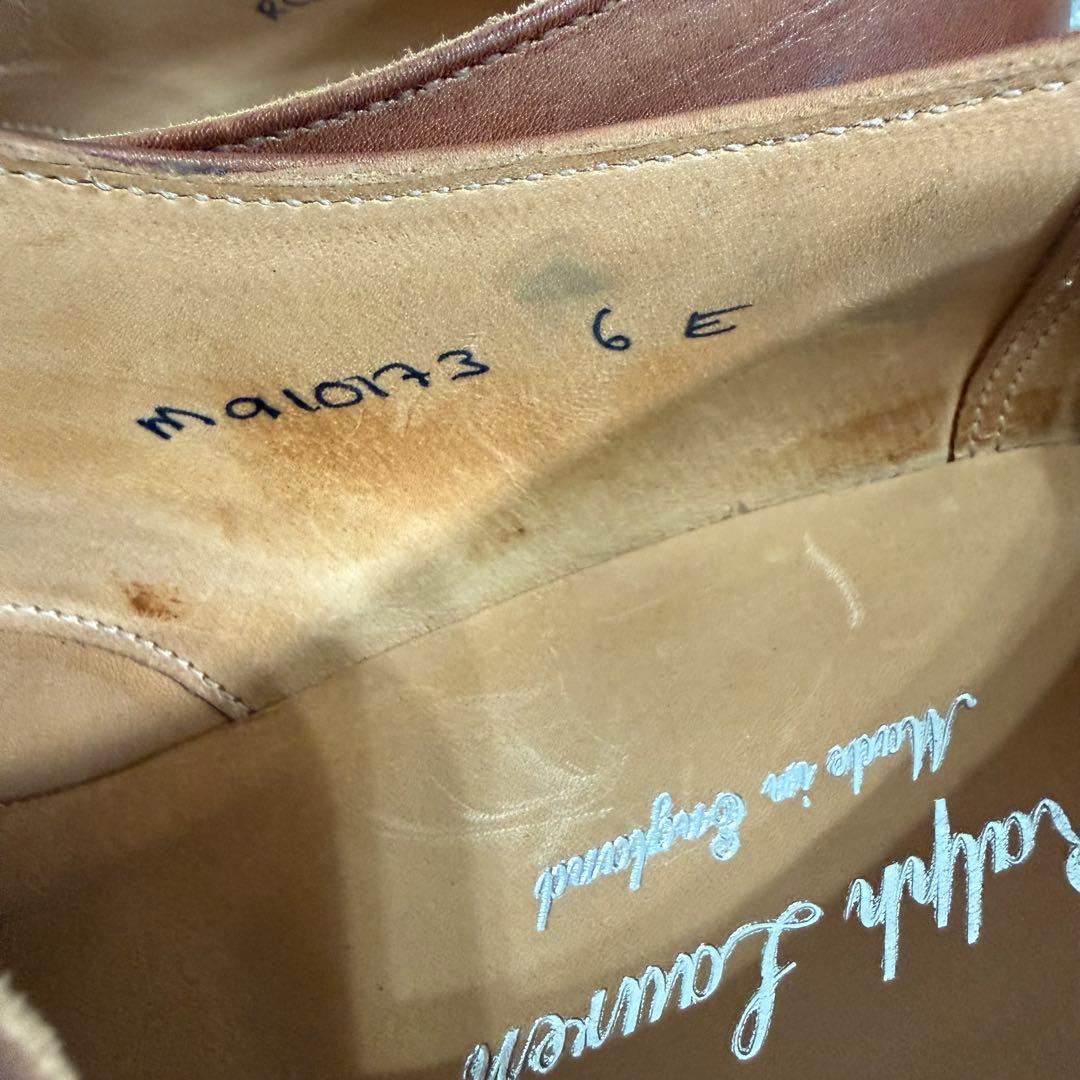 美品　2回使用　英国製 ラルフローレン レザー シューズ 24.0cm 革靴