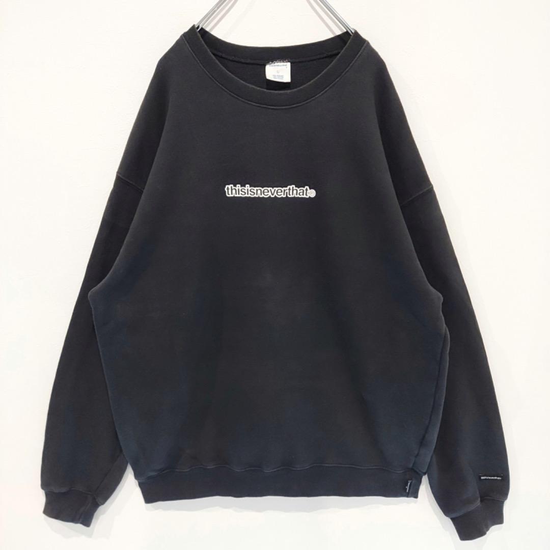 thisisneverthat ネバザ スウェット プリント ブラック 黒 L - メルカリ