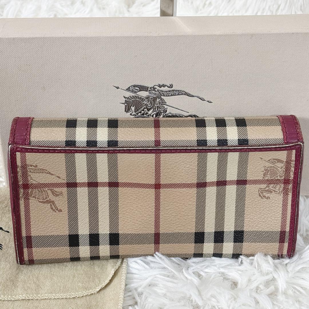 Burberry 長財布 シャドーホース ノバチェック 箱 保存袋付き - メルカリ