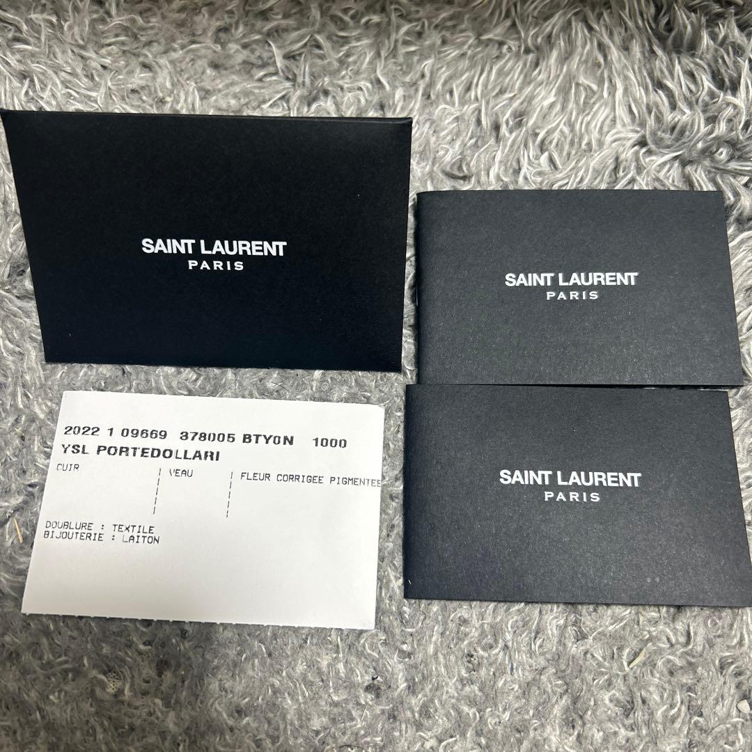 ✨未使用品✨サンローラン マネークリップ レザー キャビアスキン