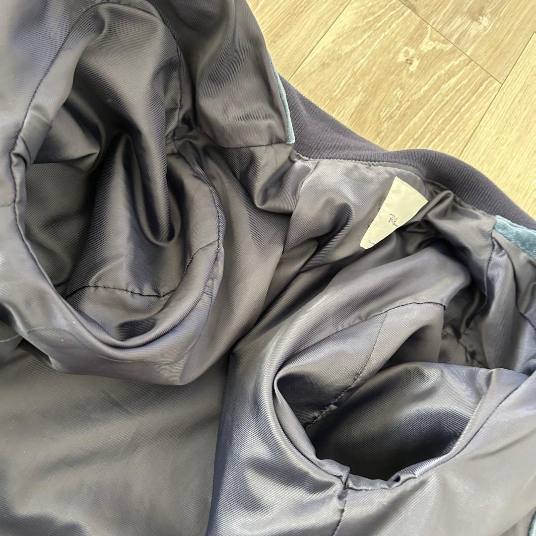 Ron Herman ベロア ベルベット MA1 フライトジャケット M 紺 - メルカリ