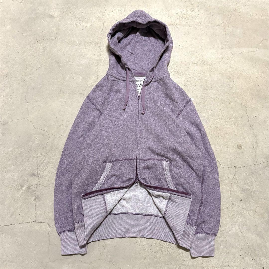 00s OLD UNIQLO ダブルジップパーカー パープル y2k 短丈 - メルカリ