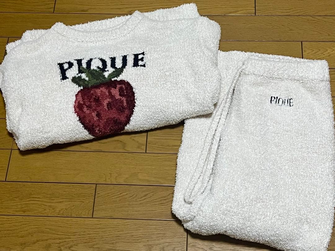 ジェラートピケ メランジストロベリージャガードプルオーバー パンツ