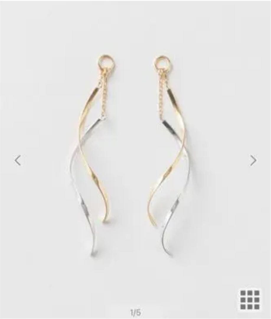 ete K10YG/WG イヤーチャーム ツイスト