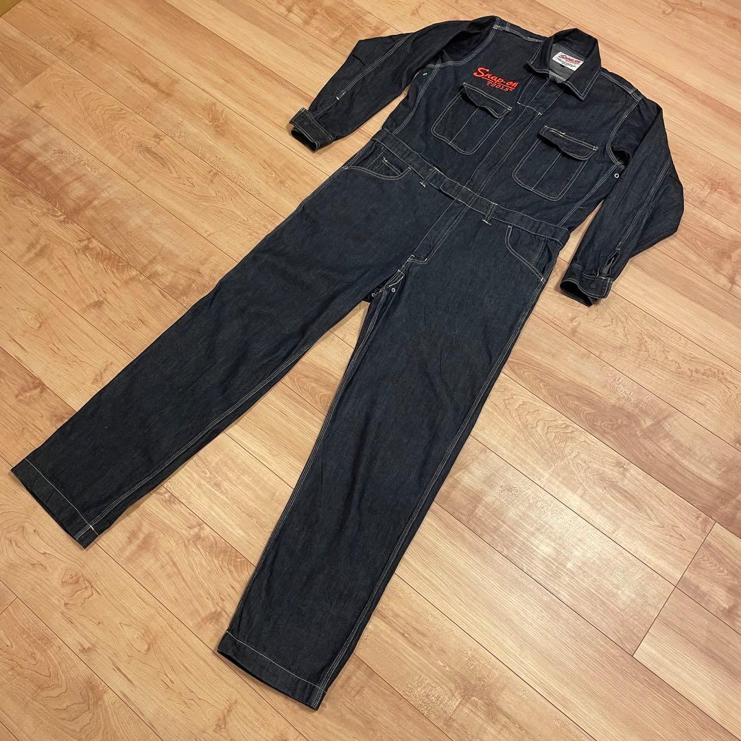 Snap-on デニムオーバーオールツナギ