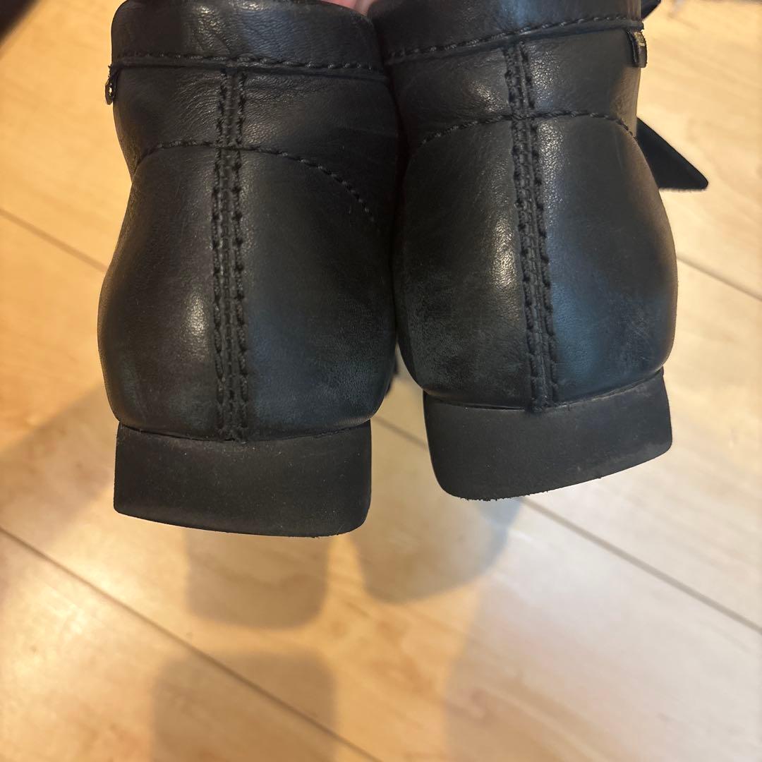 Clarks Wallabee Boot GTX ブラック レザー 24.5cm