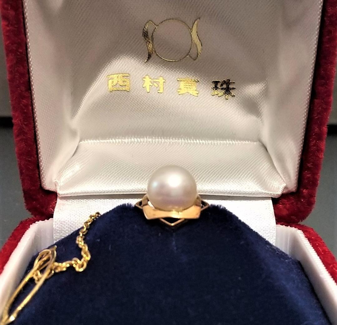 K18 真珠タイタックピン ネクタイピン - メルカリ