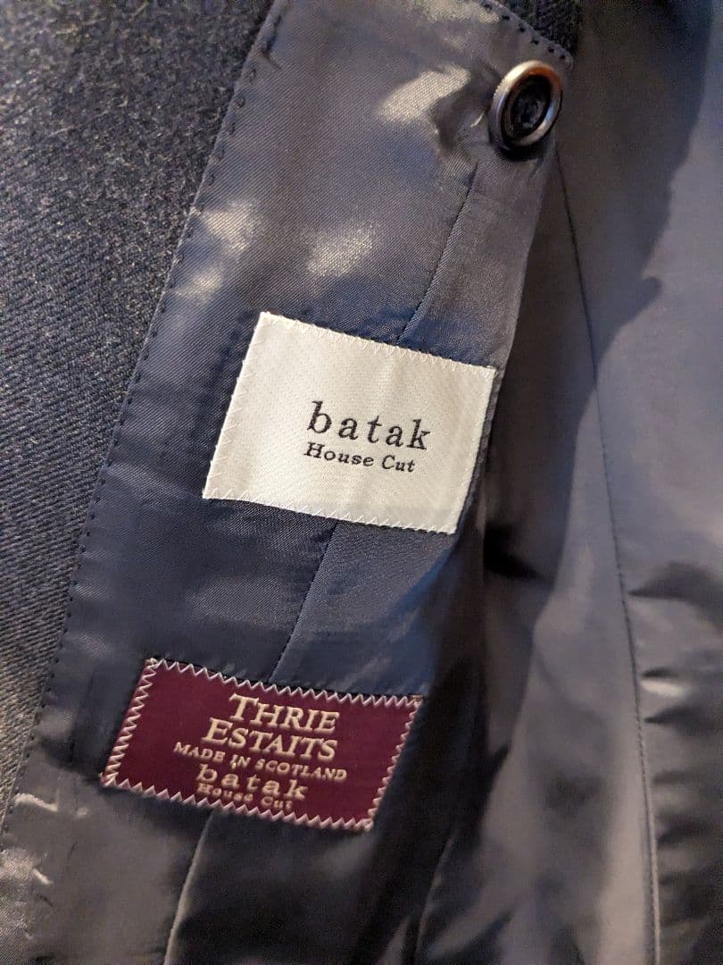batak バタクハウスカット フランネル3ピーススーツ
