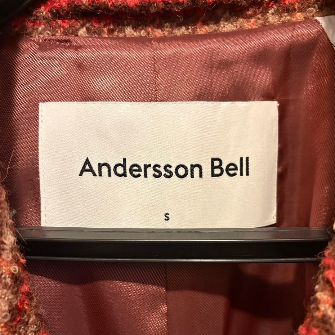 AnderssonBell ウールアルパカ ブラウン ツイード コート 韓国製